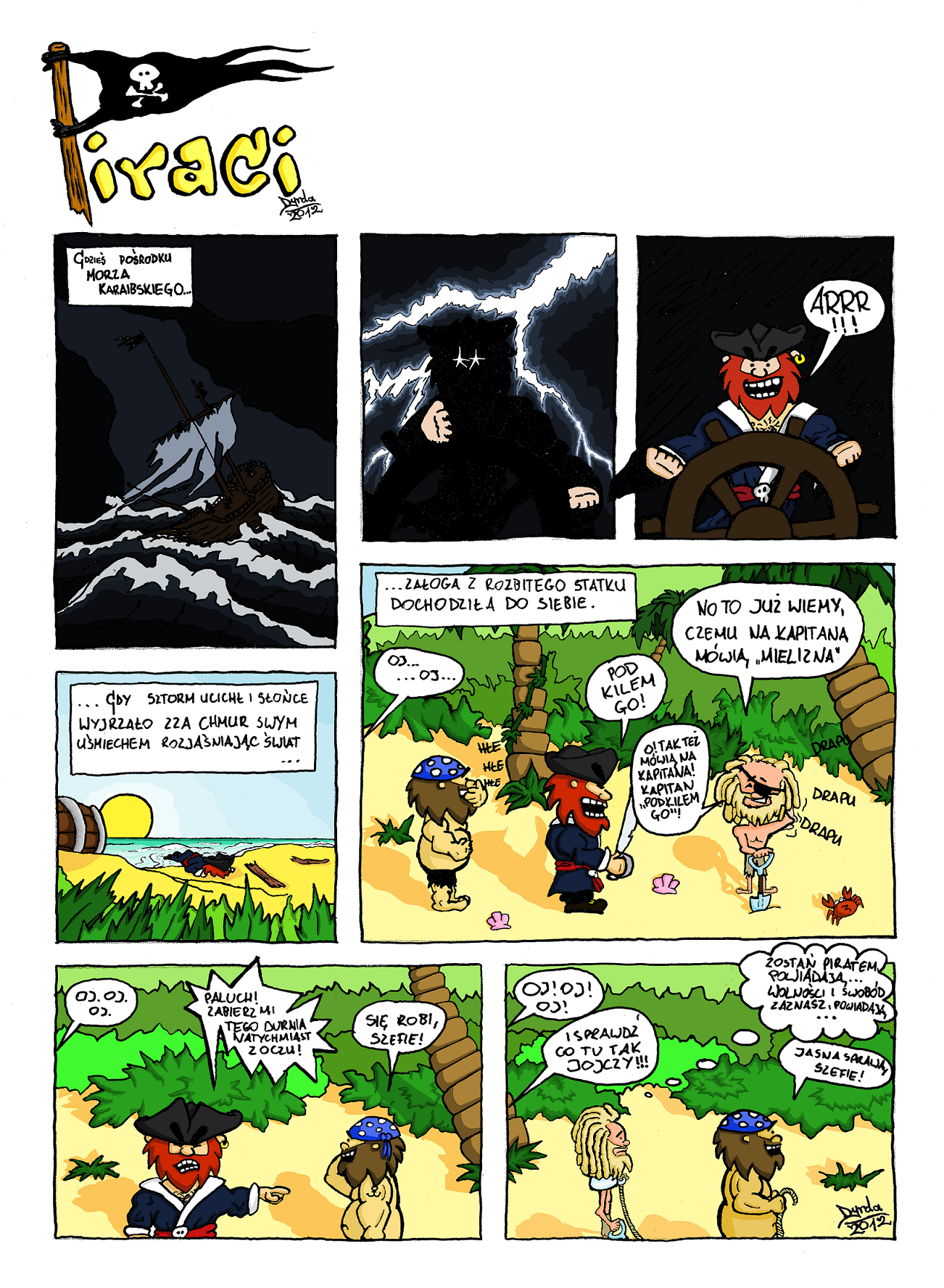 Piraci komiks Dyrda 2012 #001